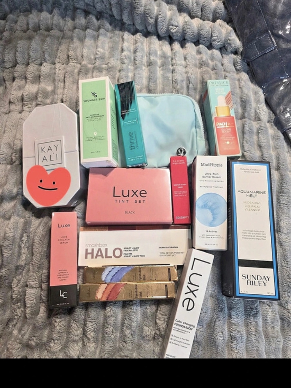 Beauty Product Lot in Blue & Pink
